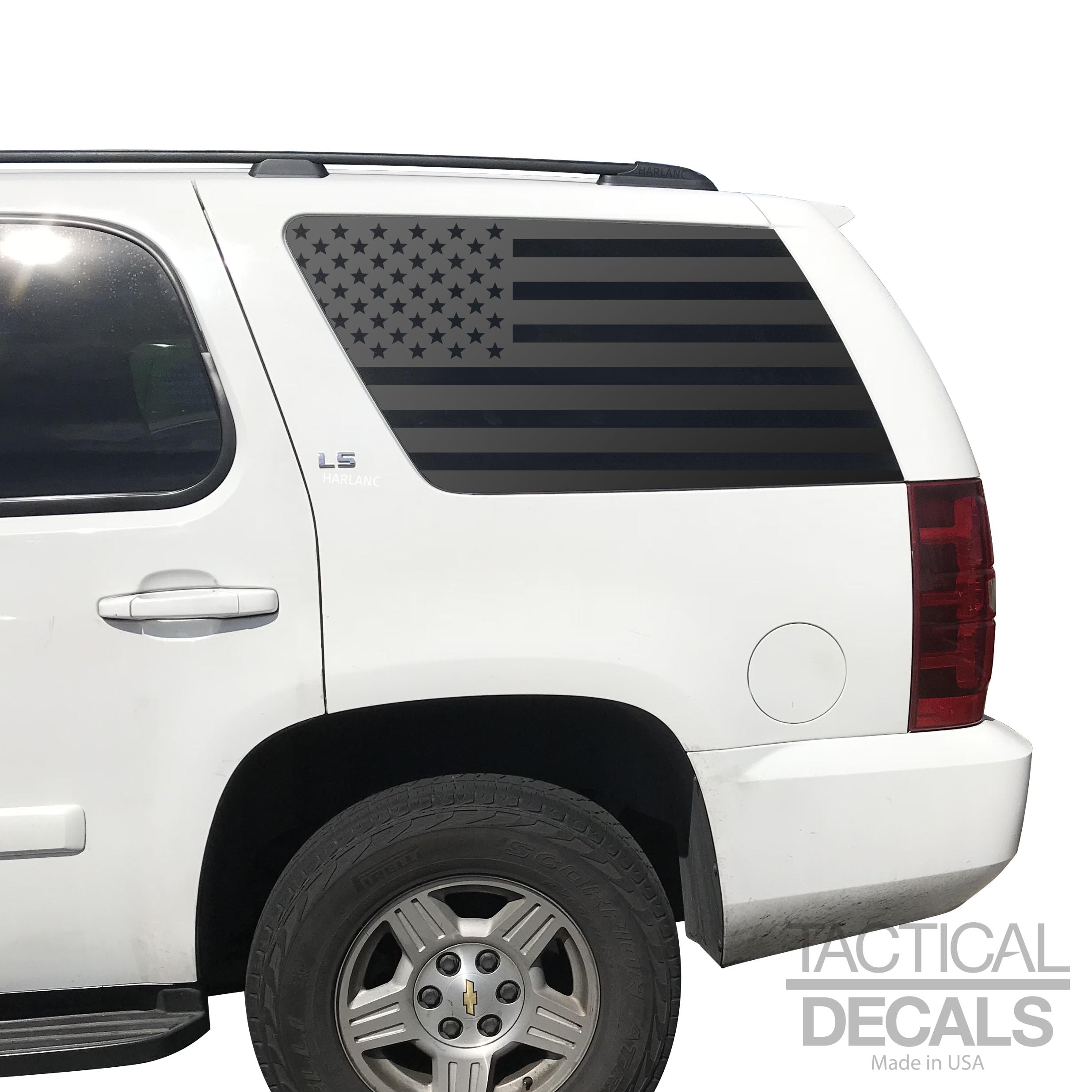 Set Di 4 Coprimozzi 83 Mm Con Bandiera Americana Nera Per Chevy GMC 2014-2020