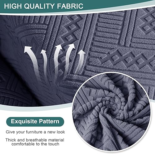 Miniatura 3 de Ruaozz Funda para silla reclinable sin brazos para sofá reclinable seccional en forma de L, funda elástica para asiento reclinable, funda de asiento