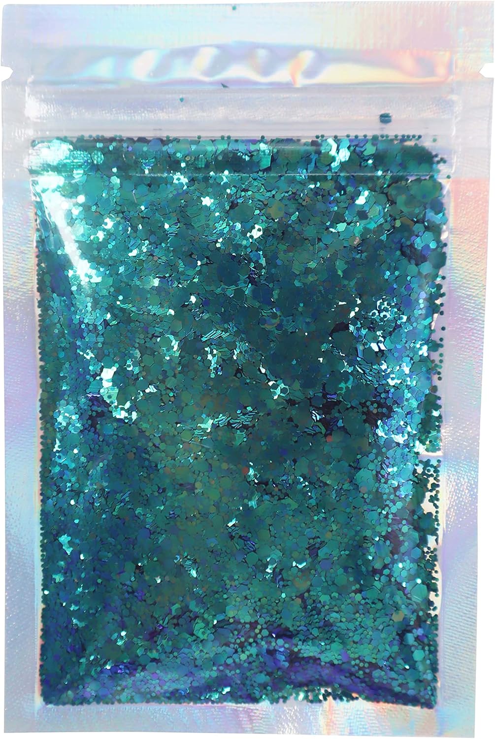 Color Shift - Chunky Cosmetic Glitter ✮ Festival Rave Beauty Makeup Face Body Nail ✮ (Dark Blue/Aqua) : Beauty & Personal Care