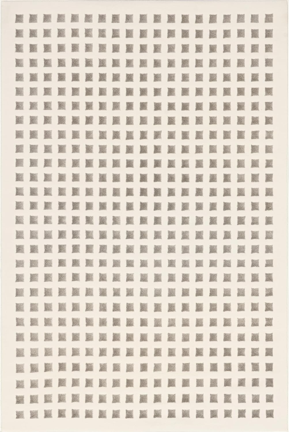 nuLOOM Daleyza Cream/Beige, 6'7" x 9', Checkered, Soft and Cozy, High Traffic, Stain Resistant, Easy Clean, Durable Washable Area Rug for Bedroom, Living Room, Dining Space, Den, Foyer, Entryway