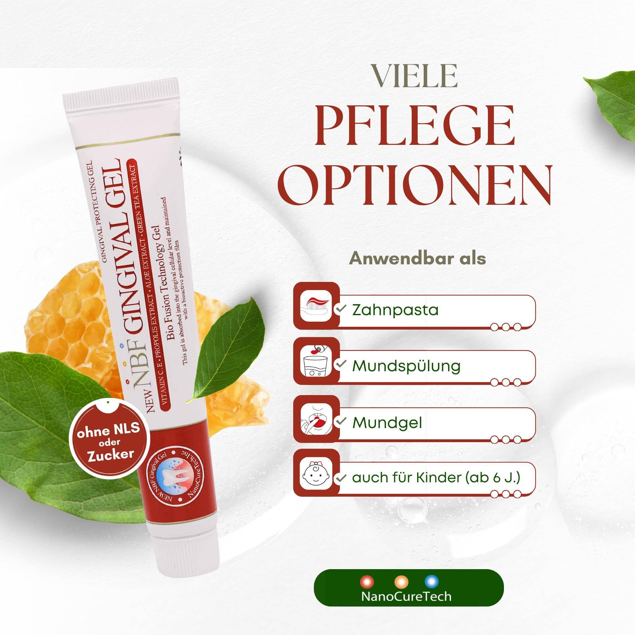 NBF Gingival Zahnfleisch Gel 3x 30g - Premium-Zahnfleischpflege aus Südkorea