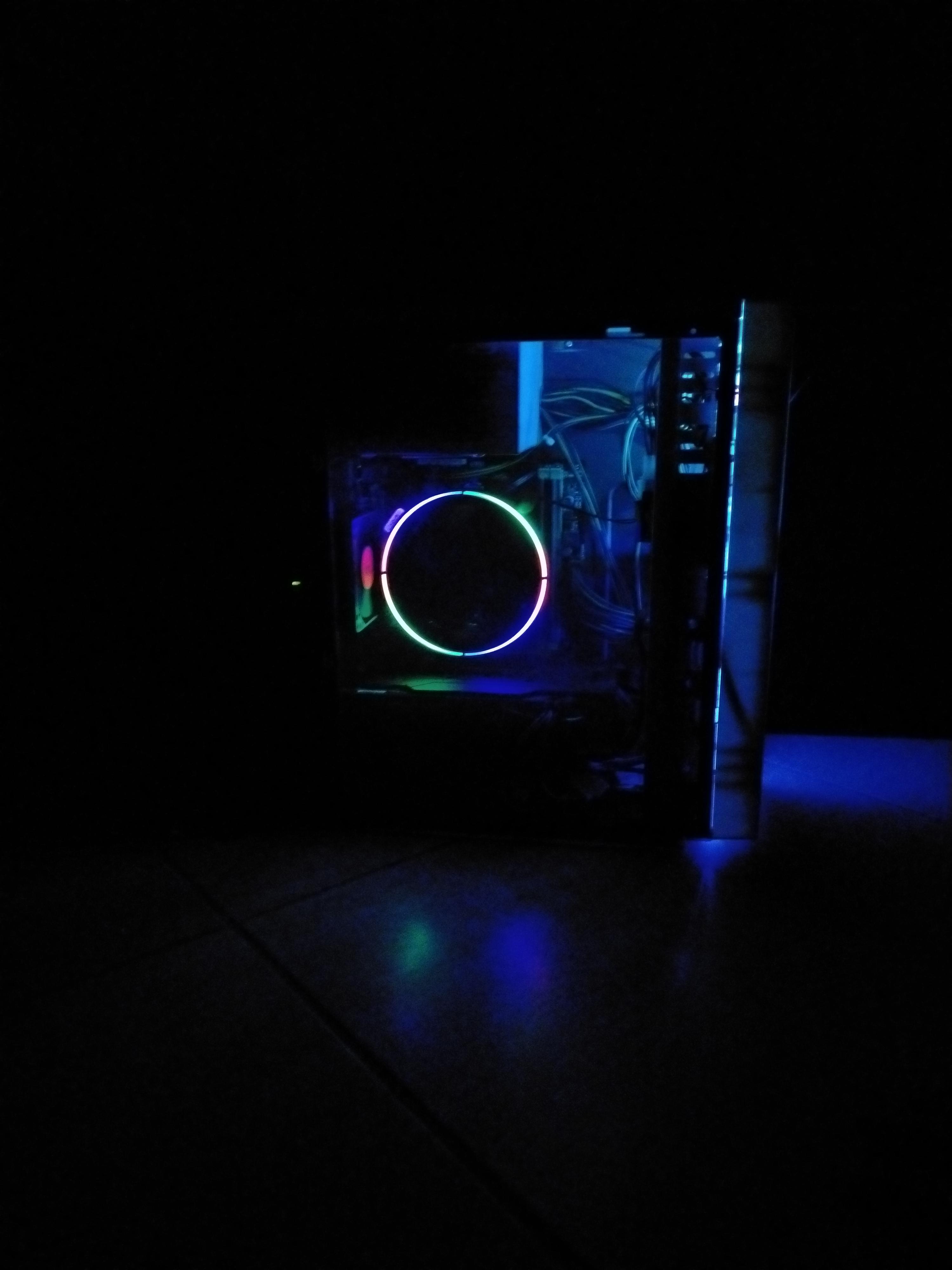 MARSGAMING MCMW, Custodia per PC PC Micro ATX, 16 Mode RGB, Ventola da 8 cm, Bianco Mars