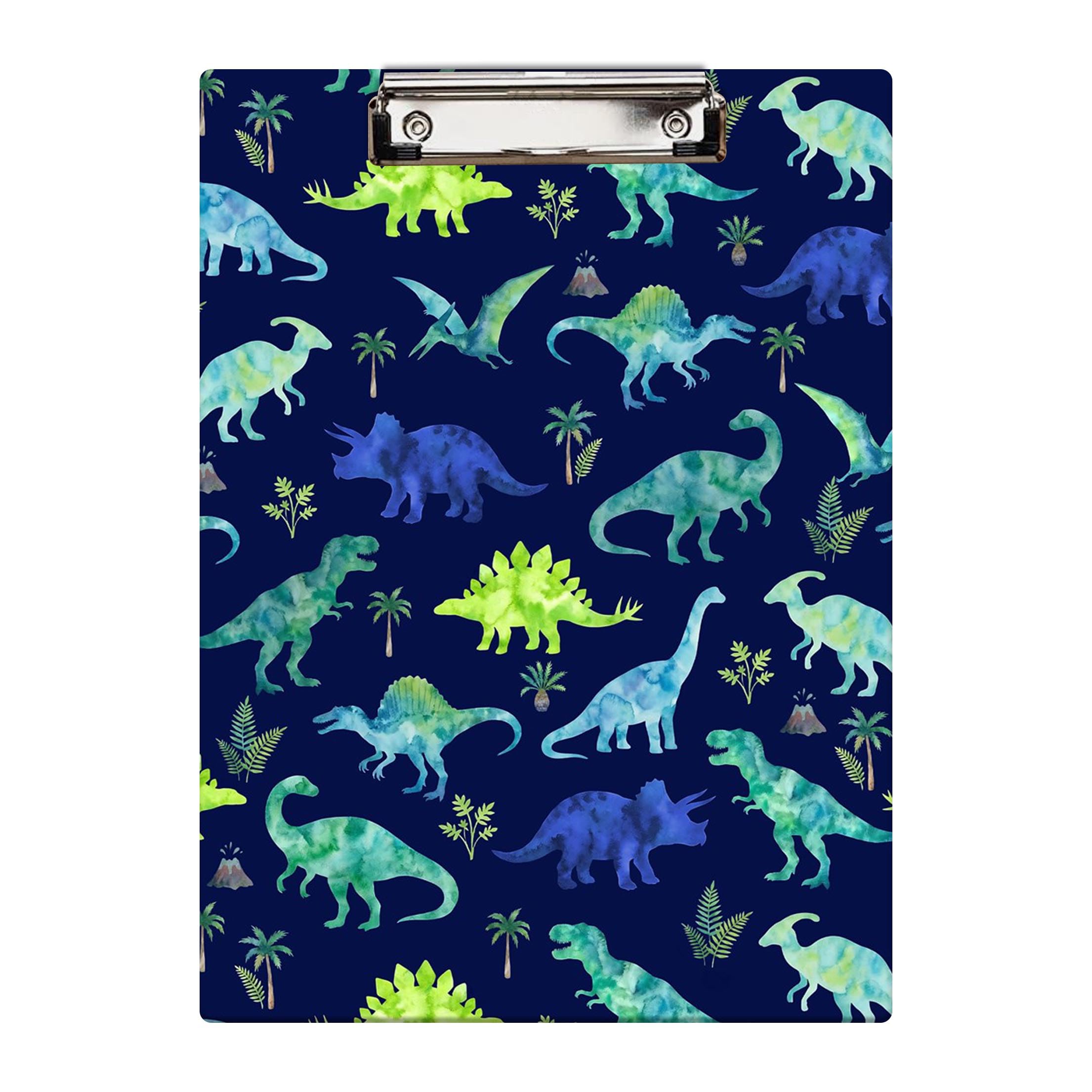 Britimes Clipboard, Hardboard, 12.6" x 8.9" Office School, Dinosaurs