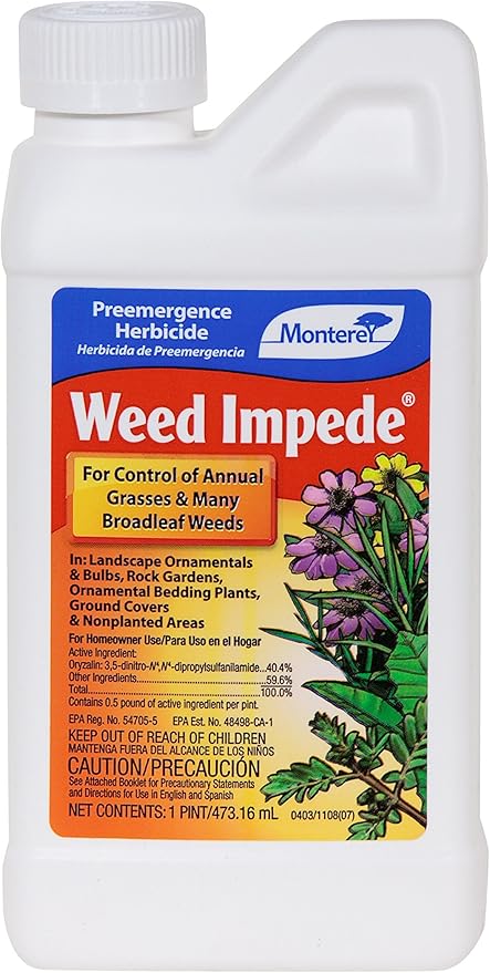 Amazon Com Monterey Weed Impede Surflan Herbicide Monterey Lawn Garden Pre Emergent Herbicides Pint Weed Killers Patio Lawn Garden