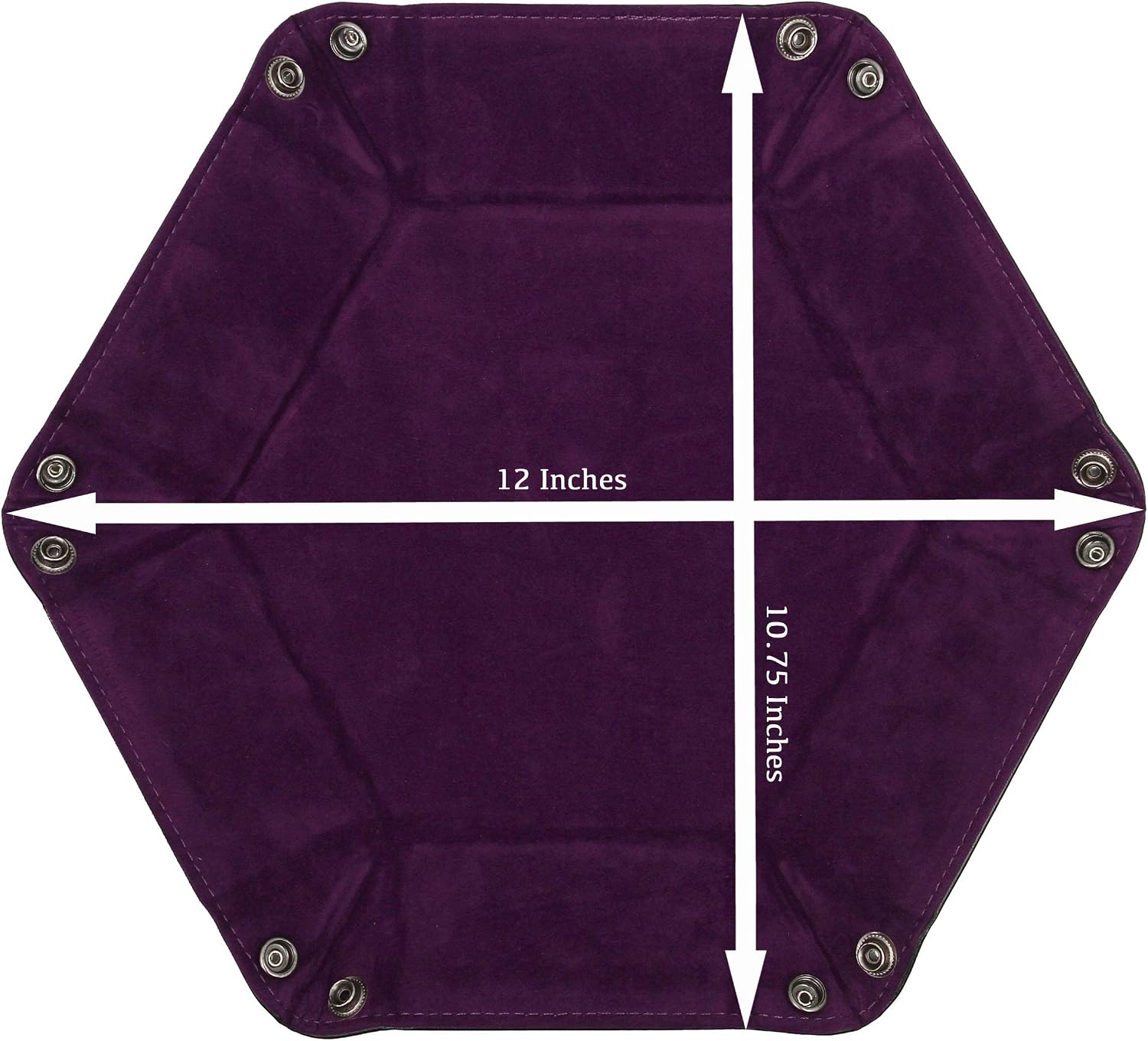 Forged Dice Co. Dice Tray Portable Folding Dice Rolling Tray for use as DND Dice Tray D&D Dice Tray or Dice Game 6.5 Inch Quiets Rolling Metal Dice - Stronger Snaps Hold Tighter Than Other Dice Trays