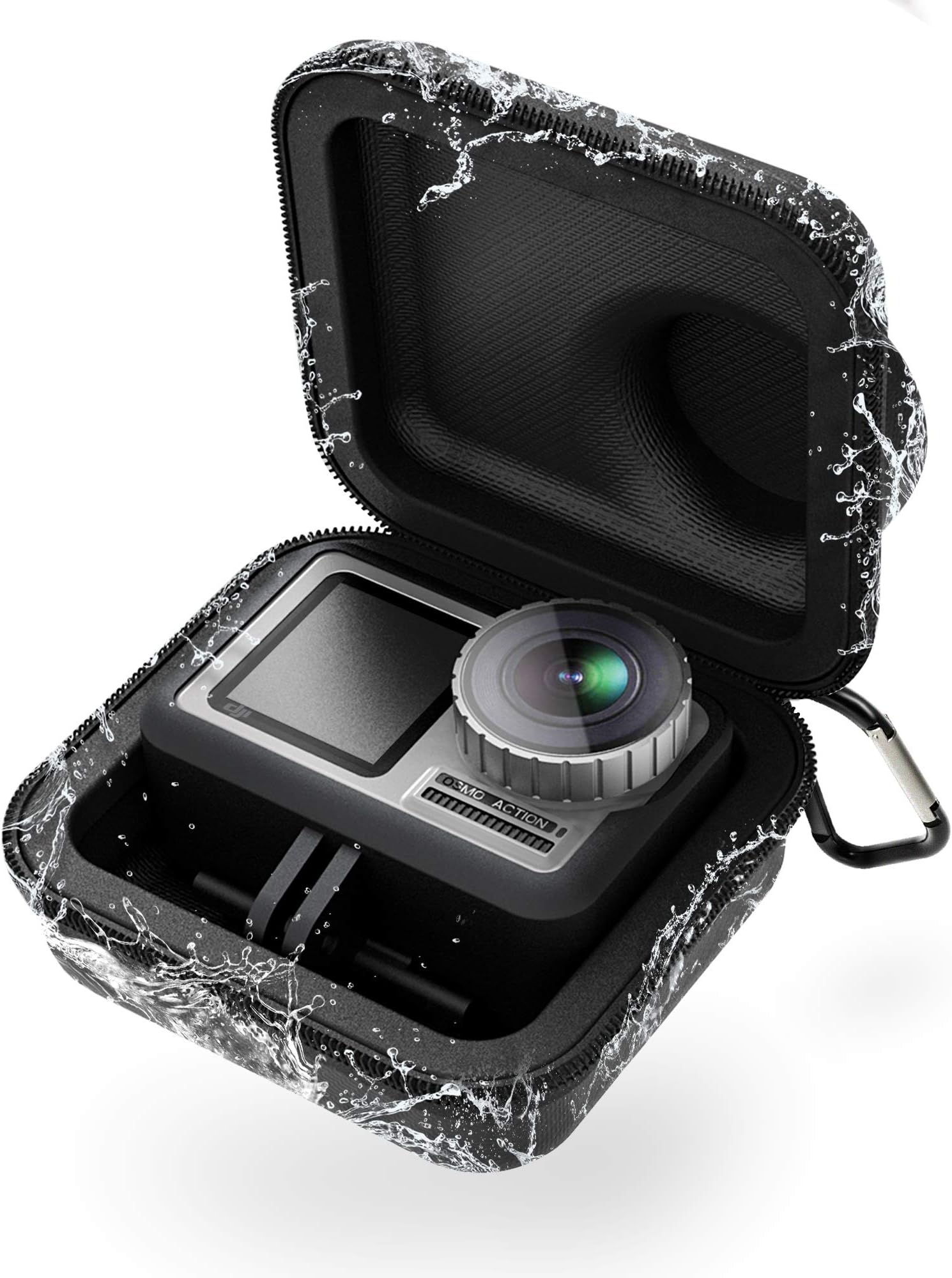SHBC Mini Case Compatible with DJI Osmo Action Potable Small Size Box Fit for Osmo Action Camera and Cables, Waterproof