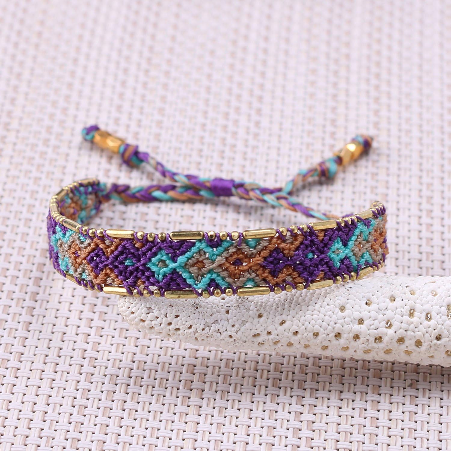 KELITCH Ethnic Bangle Bracelets Women Friendship Wrap Bracelets Hand-Braided Boho Bracelets
