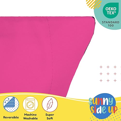 Miniatura 4 de Disney Minnie Mouse - Juego de 2 fundas de almohada reversibles, fundas de almohada de doble cara, ropa de cama rosa súper suave para niños