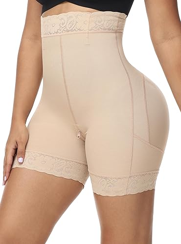 SHAPSHE Faja moldeadora para mujer, pantalones cortos con control de abdomen, moldeador de cuerpo, cintura alta, levantador de glúteos, ropa