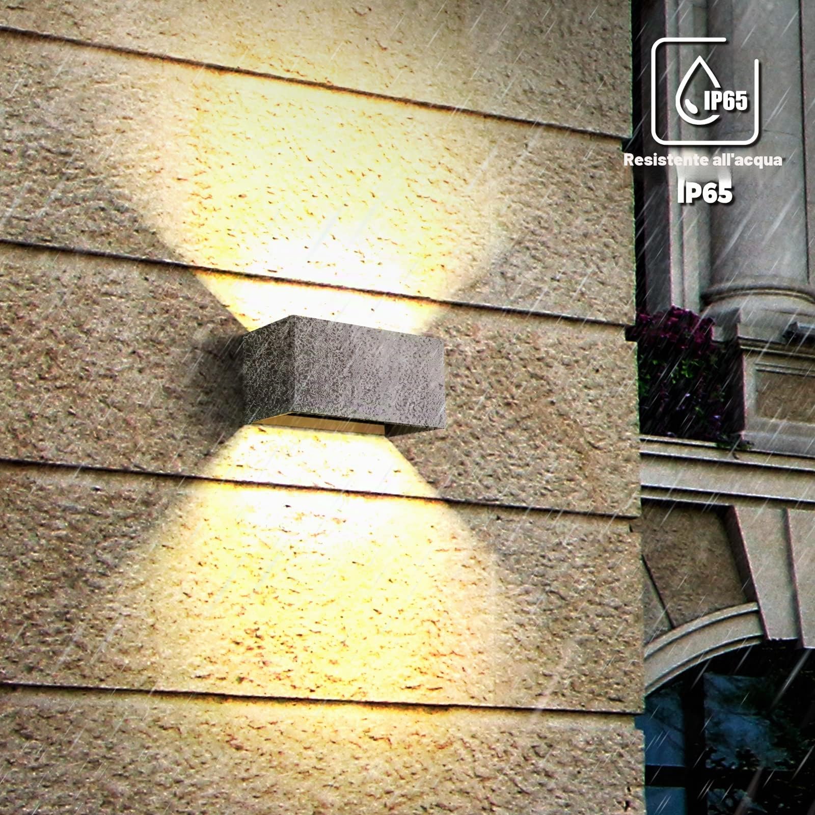 ENCOFT 24W LED Lampada da parete Esterno Interno, Lampadina Sostituibile G9