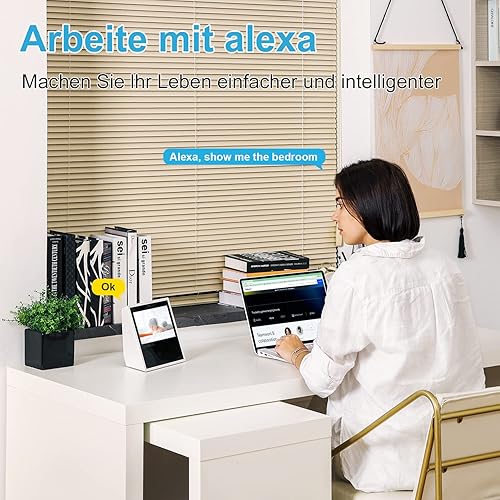 Miniatura 8 de litokam Cámara interior 2K, 360 cámaras de seguridad para el hogar con detección de movimiento, cámara para mascotas con aplicación de teléfono,