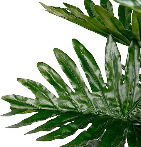 Miniatura 5 de Northlight 47" Green Potted Philodendron Selloum Artificial Plant