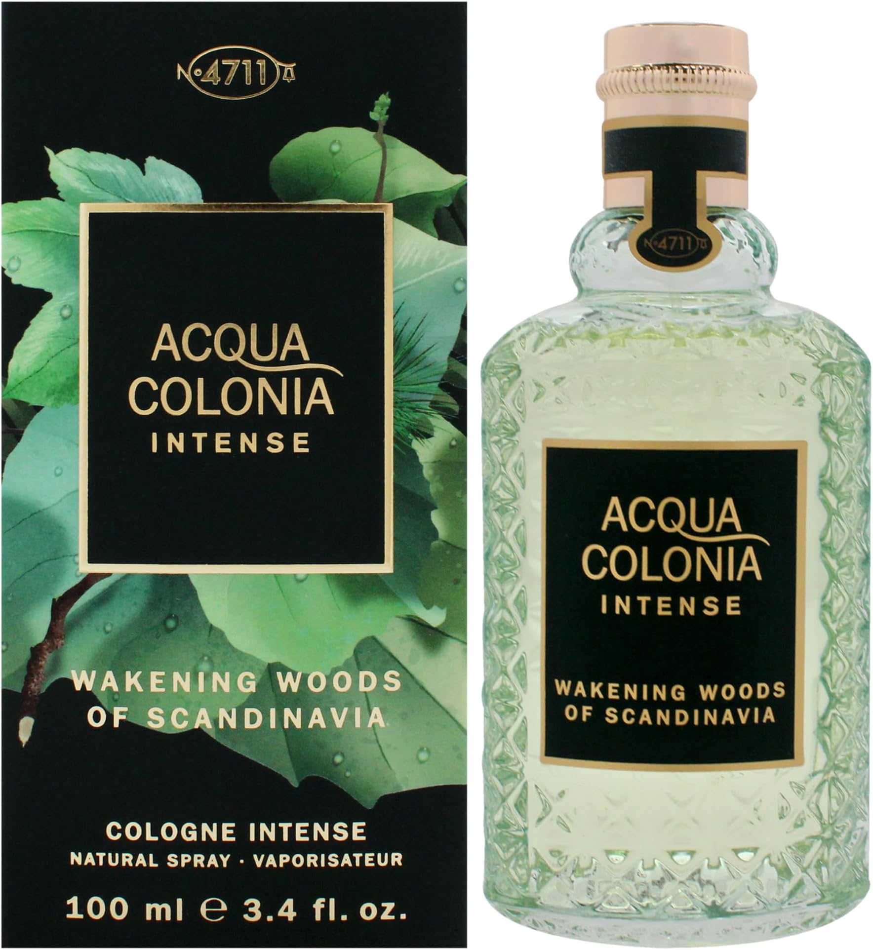 Muelhens 4711 Acqua Colonia Intense Wakening Woods Of Scandinavia for Unisex - 3.4 oz EDC Spray