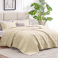 Vista 30 de Love's cabin - Juego de edredón tamaño King, color marrón, colcha de verano, microfibra ligera, estilo moderno de monedas, para todas