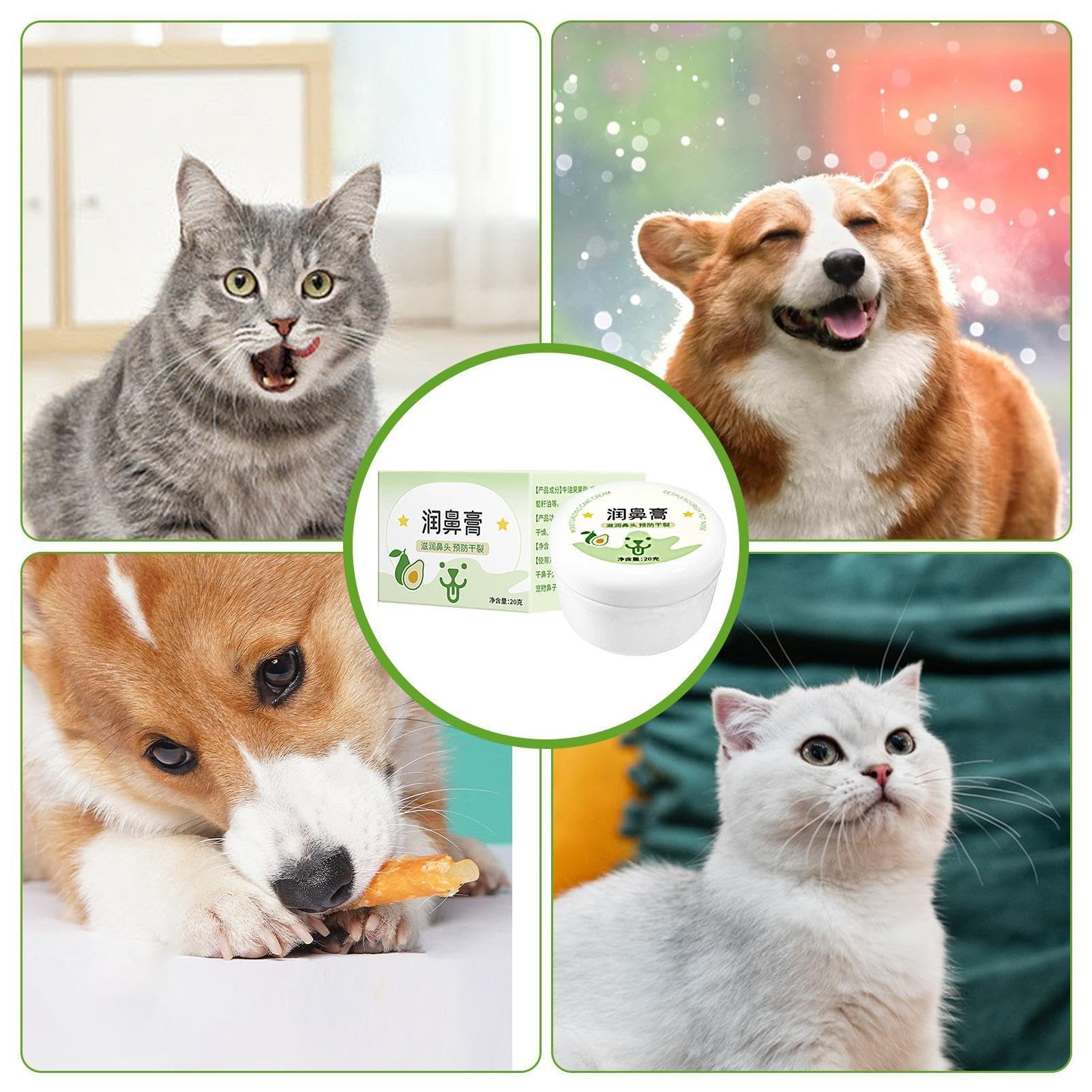 Amazon | 犬の鼻バター、犬の鼻用保湿剤,犬用アボカドノーズクリーム