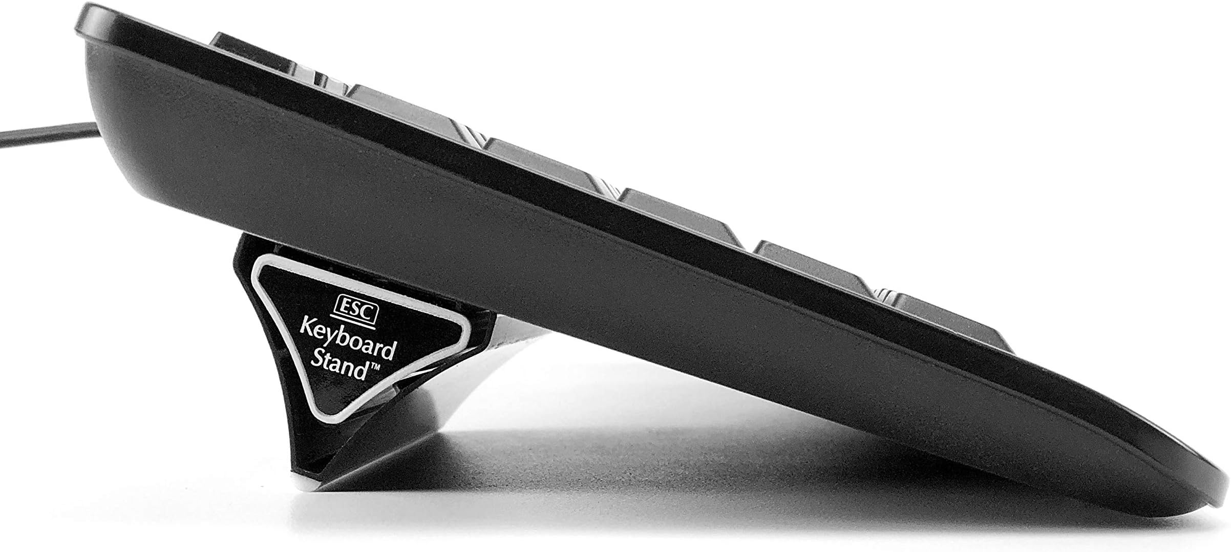 ESC Keyboard Stand for PC & Laptop with 2 Size Stand, Height/Angle Adjustable, Repositionable, Ergonomic Design, Compatible with Many Keyboards, Authentic