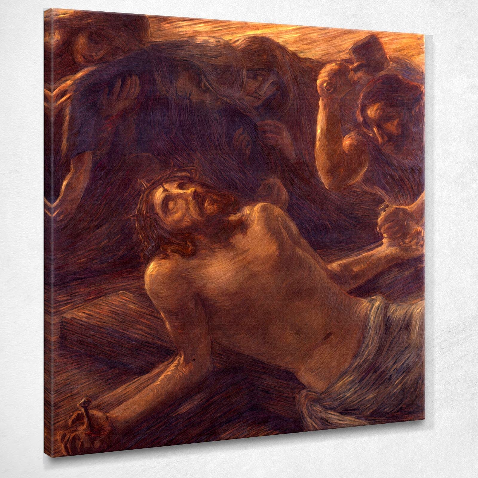 CheQuadro! Via Crucis. Undécima estación Jesús está clavado en la cruz previada GP38, 100 x 90 cm