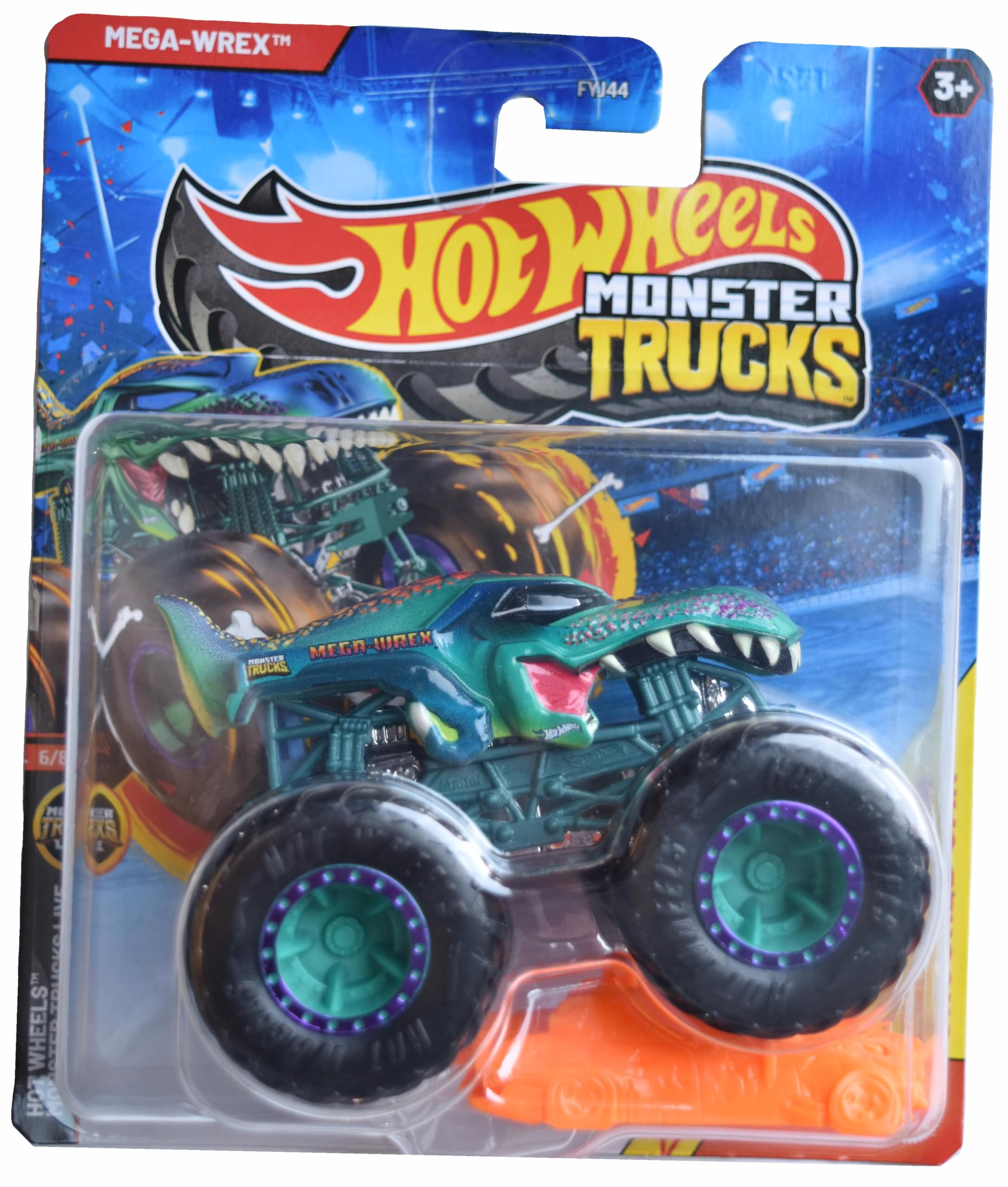 Amazon.com: Hot Wheels Monster Trucks Mega Wrex, Monster Trucks