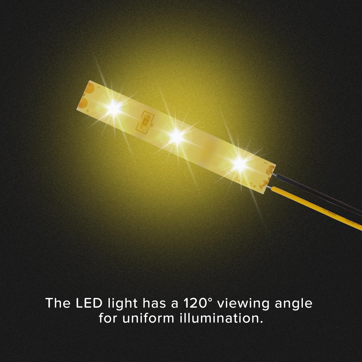 Lyeteung 12 PCS 50mm 12V - 18V Pre Wired Strip, 2835 SMD LED Model Railway LED Lighting, Yellow, 50mm - 10pcs - Image 4