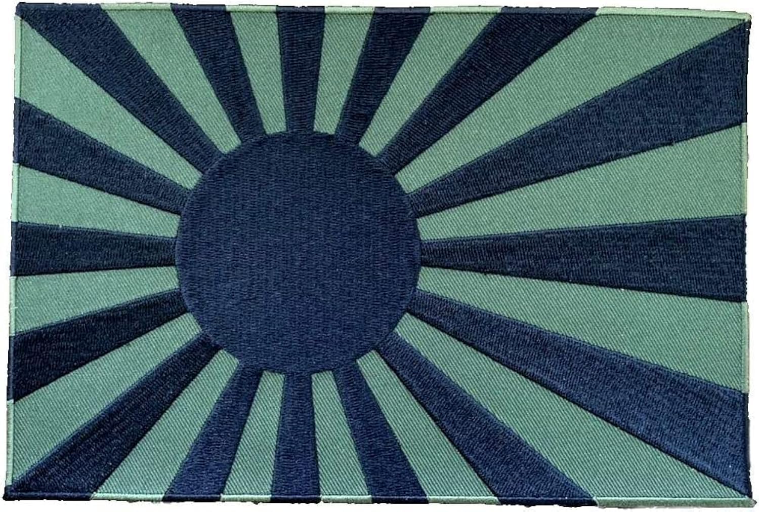 Japanese Tactical Rising Sun Patch – Iron-On & Sew-On S0002 (Olive drab×Black)