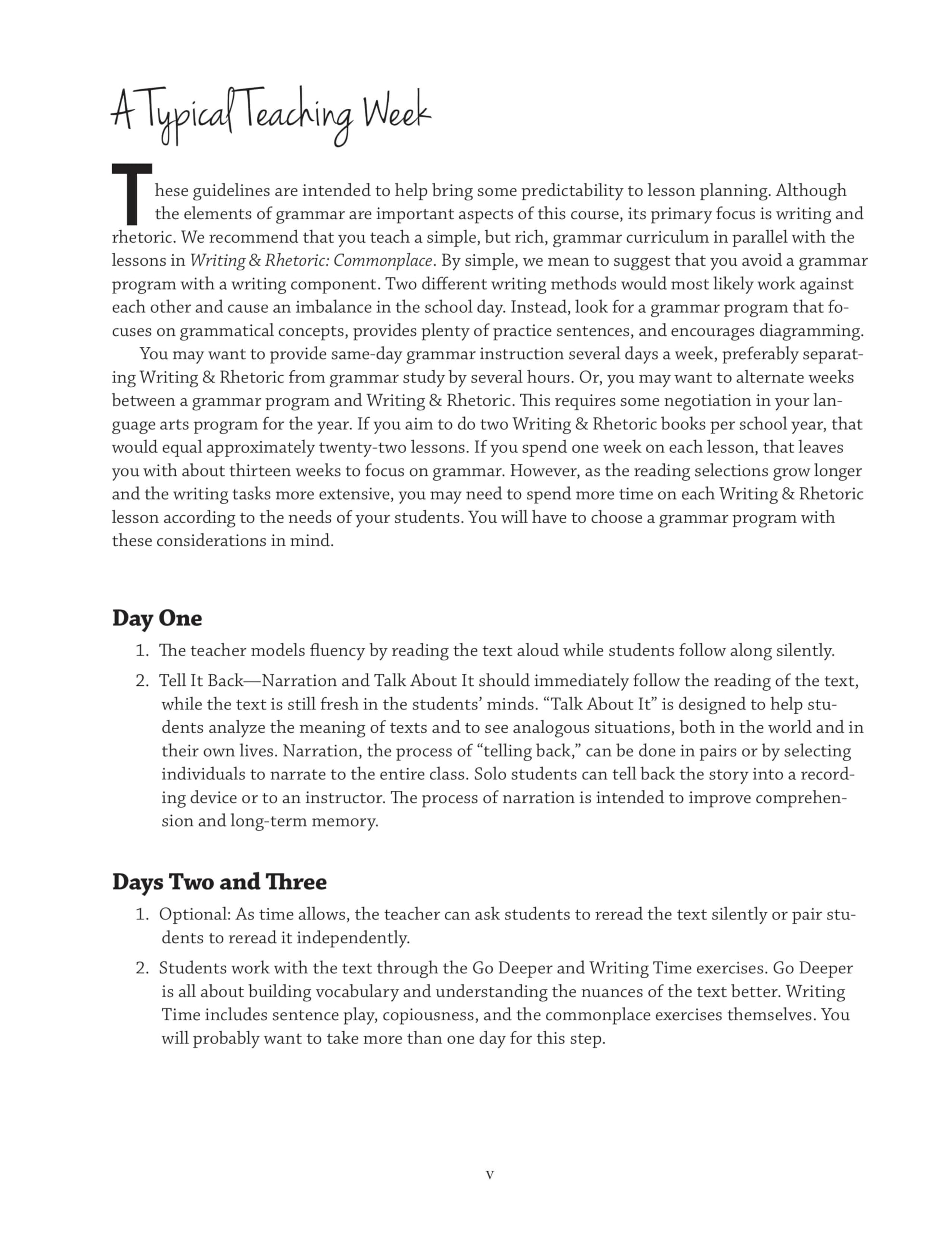 Writing & Rhetoric: Commonplace