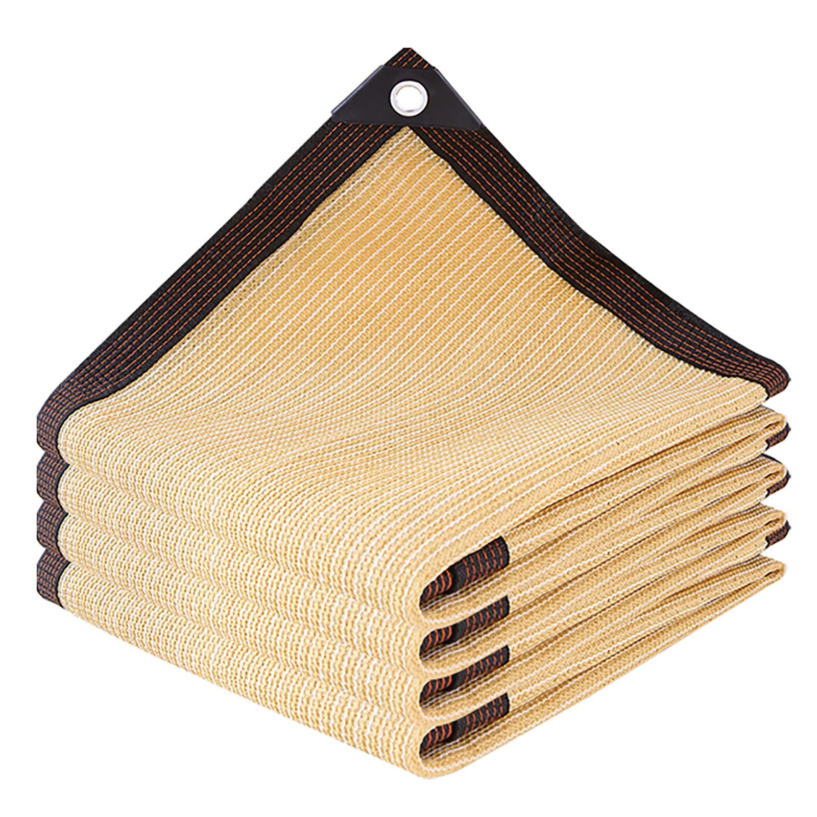 Voile d'ombrage beige 2x18m anti-UV pour fleurs de jardin