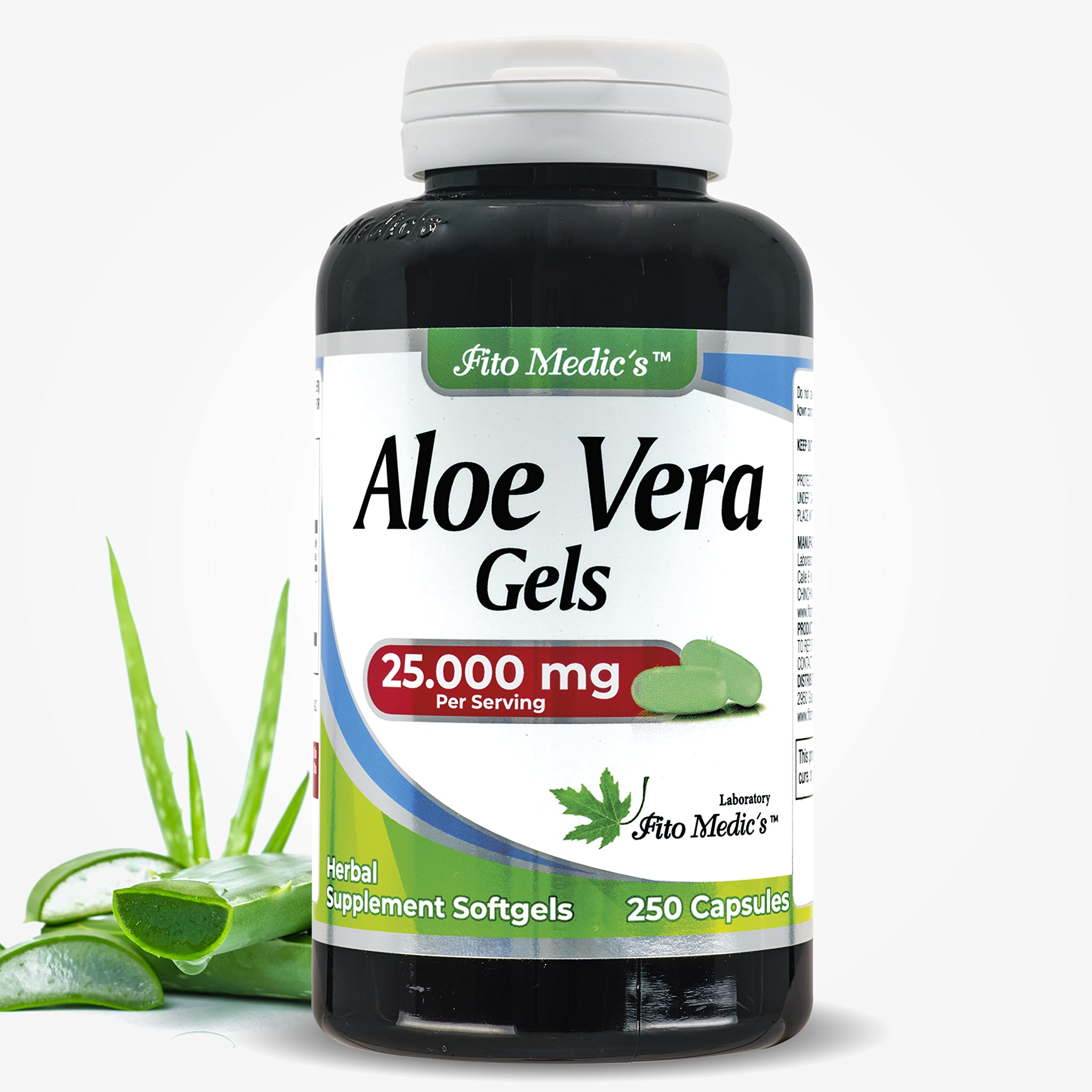 Amazon.com: FITO MEDIC'S Laboratorio | Cpsulas de aloe vera | suplemento de  aloe vera | Extracto de Aloe Vera en 250 geles blandos Ultra alta  absorcin. : Salud y Hogar