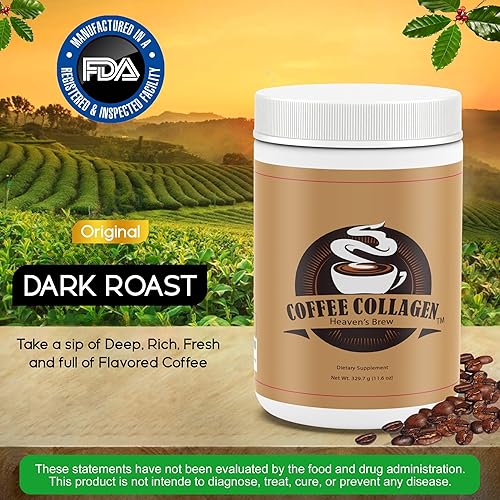 Miniatura 7 de Péptido bovino hidrolizado - Colágeno para mujeres - Colageno - Proteína - Café tostado oscuro - Soporte para cabello, piel, uñas y articulaciones y