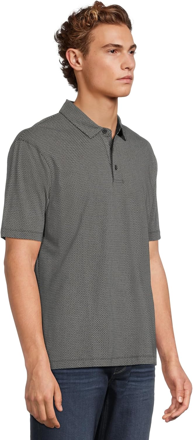 Armani Exchange Mens All Over Logo Polo - Image 2