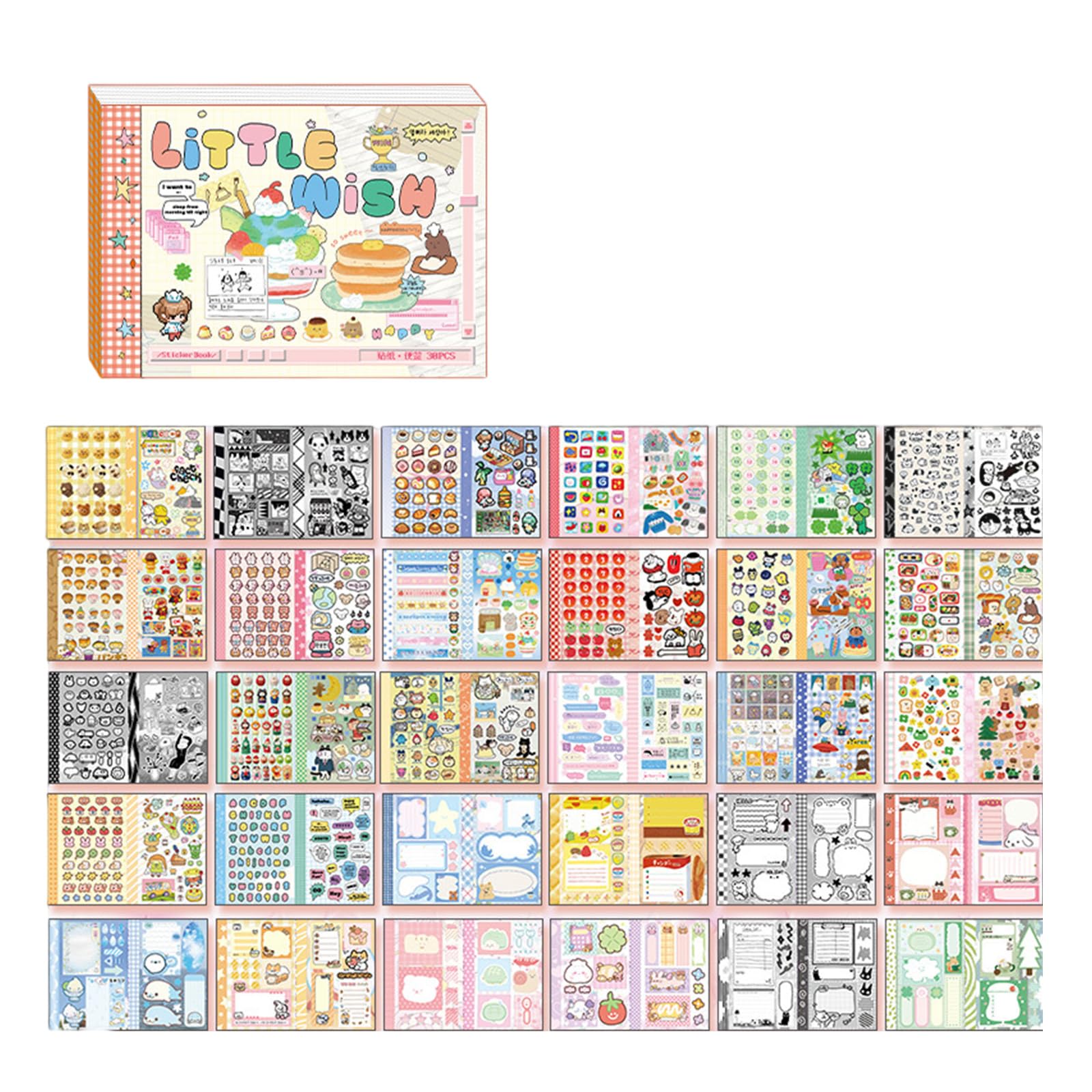 Cartoon Sticker Scrapbooking Journal for Water Bottle Notebook Planner Luggage Kids Motivational Decoration