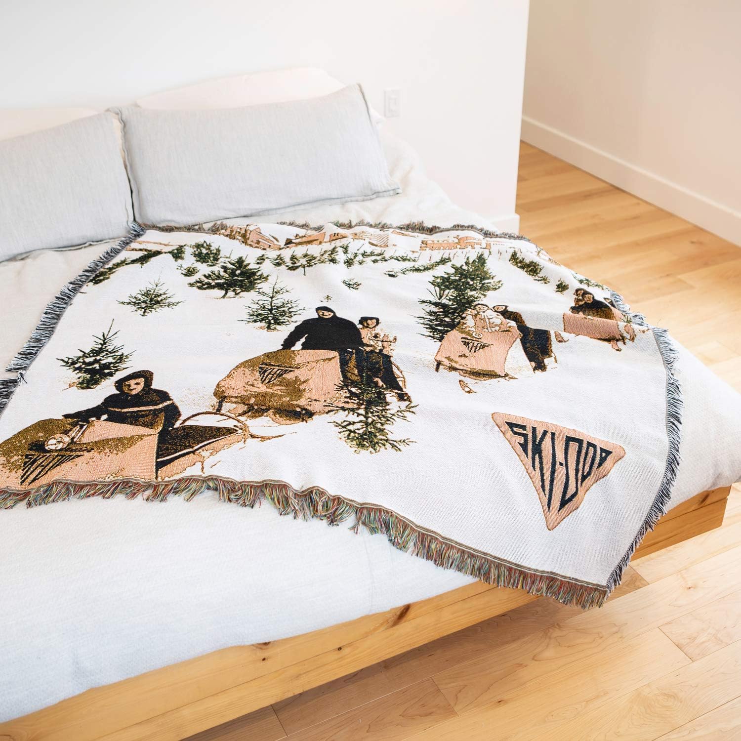 Ski-Doo Jacquard Throw Blanket, 50" x 60", Multicolored