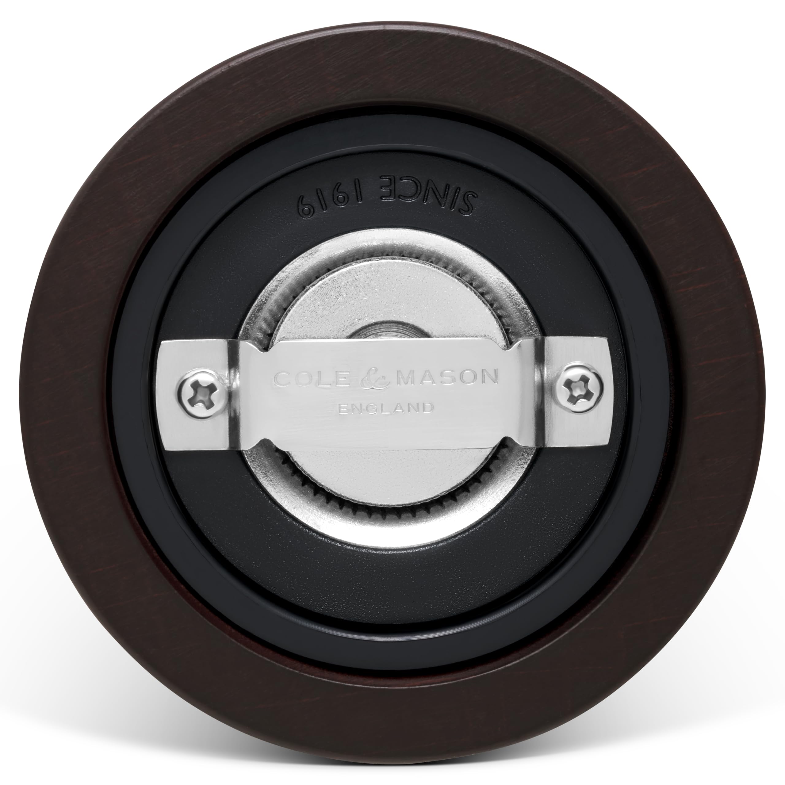 Cole & Mason London Macina Pepe Grind Select Macinatura Regolabile 22cm | Regolabile Macinino 6 Livelli Sale, Legno di Cioccolato, Macina Spezie, Macinapepe Garanzia a Vita sul Meccanismo