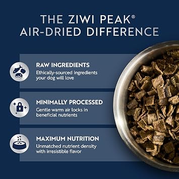 ZIWI Peak Air-Dried Dog Food Chicken - All Natural, High Protein, Grain Free, Limited Ingredient w/ Superfoods (16oz)