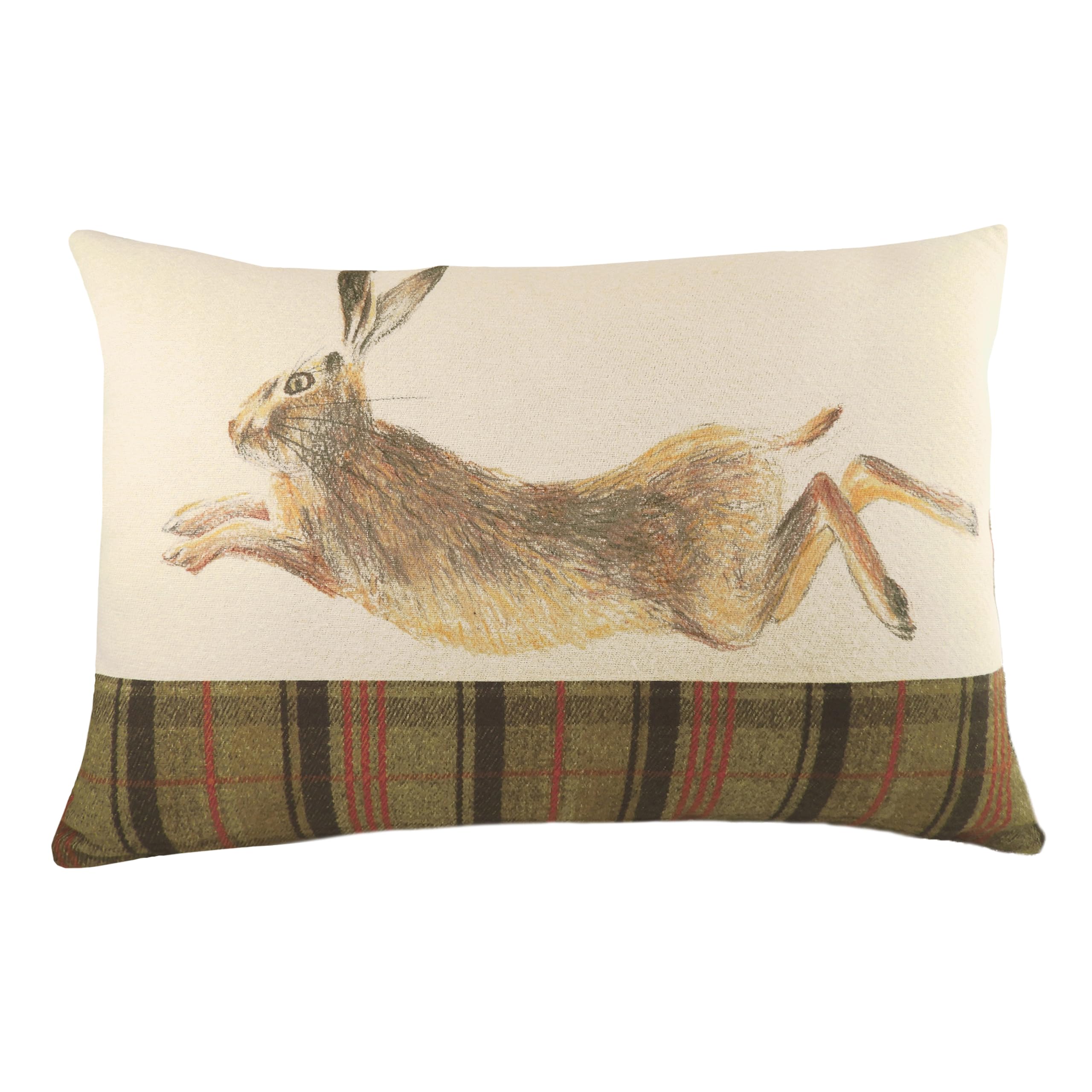 Evans Lichfield Hunter Leaping Hare Leaping Hare Rectangular Feather Rich Cushion from B&Q