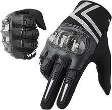 WTACTFUL Leichte Motorrad Handschuhe Herr, motorradhandschuhe Sommer Herren mit Protektoren und Touchscreen Atmungsaktive für Motorrad, Moped, Motorcycle, Mountainbike