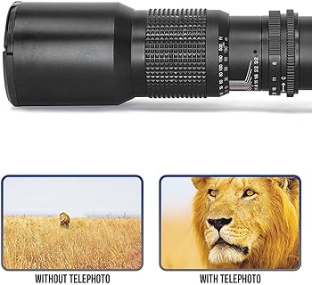 Amazon.com : OPTURA HD White 500mm/1000mm f/8 Manual Telephoto