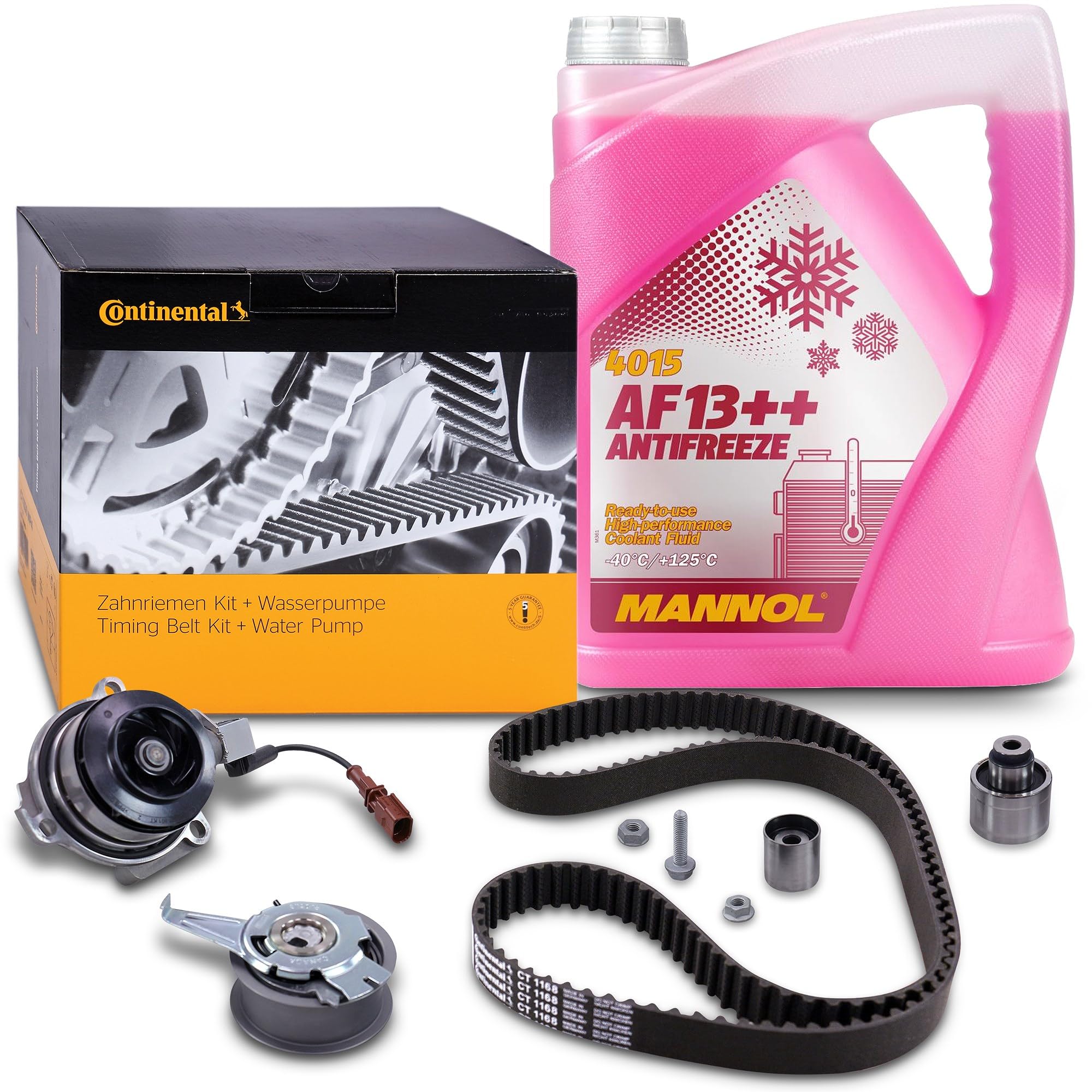 Set compuesto por Zahnriemensatz + Wasserpumpe + 5l Kühlerfrostschutz