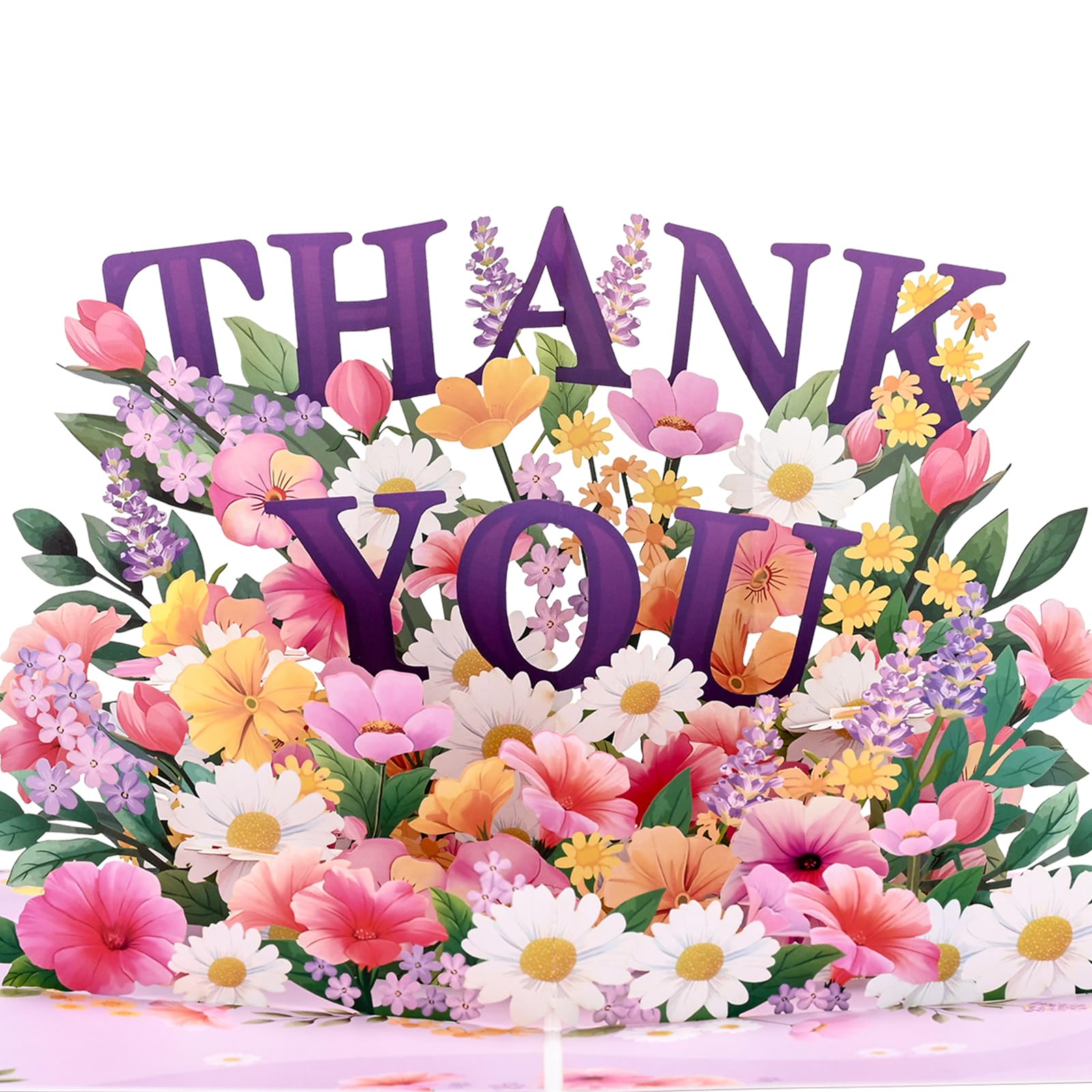 3D Thank You Cards, Premium Pop Up Thank You Card with Envelope And Message Note, Exquisite Thank You Pop Up Cards for Mom, Dad, Wife, Grandma, Teacher