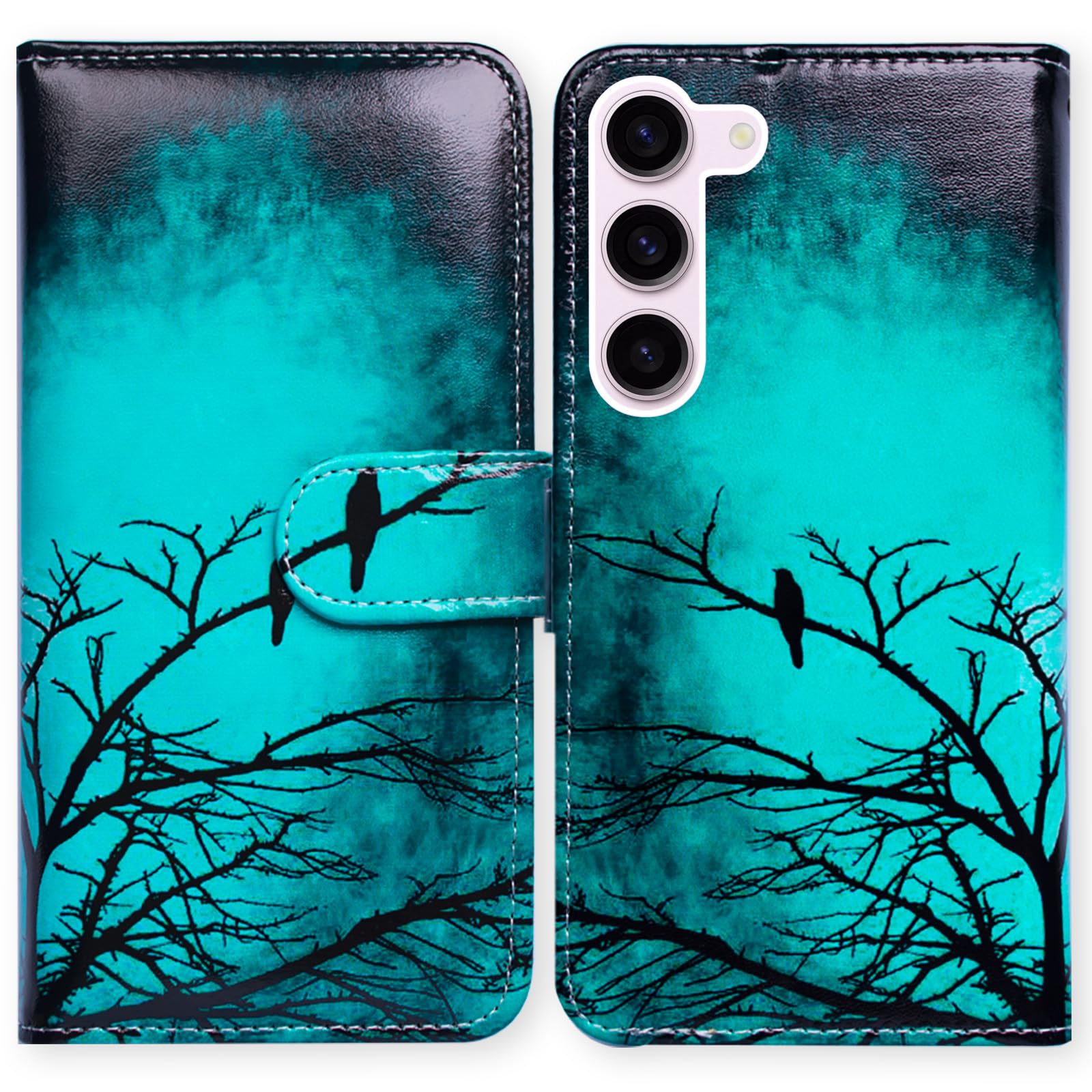 Bcov Galaxy S23 FE Case,Plum Blossom Flower Leather Flip Phone Case Wallet Cover with Card Slot Holder Kickstand for Samsung Galaxy S23 FE Multicolor (B0CKF6Y3LD) Amazon Price History, Amazon Price Tracker