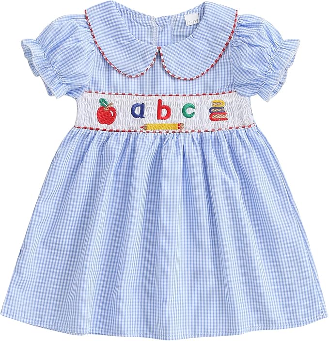 Adorable Back-to-School Outfit for Toddler Girls! ❤️ Plaid Dress