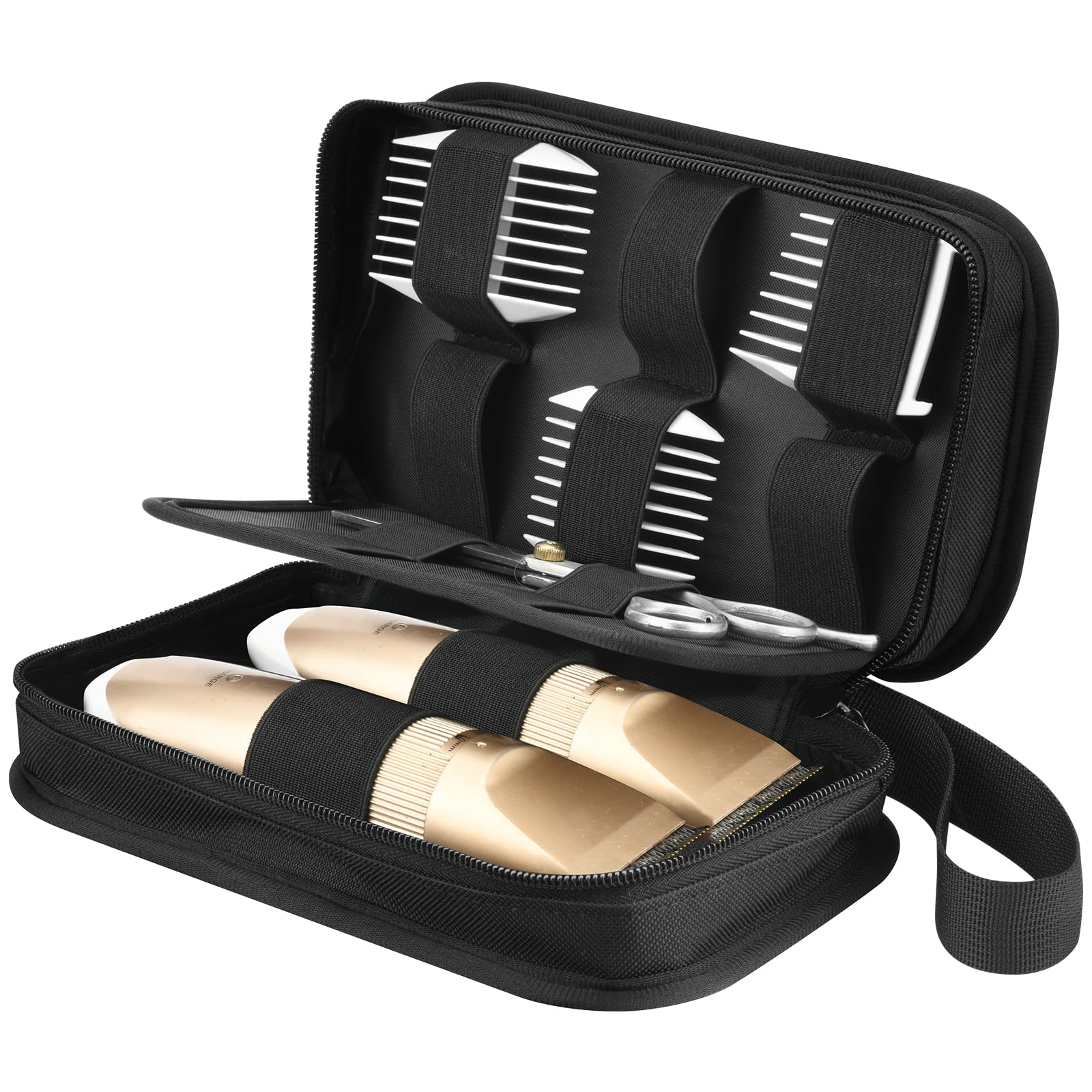 Cosmos Dog Clipper Carrying Case Bag for Pet Grooming Kit Storage, Cat Shaver Trimmer Organizer With Handle (Grooming Kits NOT Included)