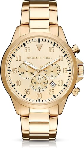 Michael Kors - Reloj dorado para hombre MK8491