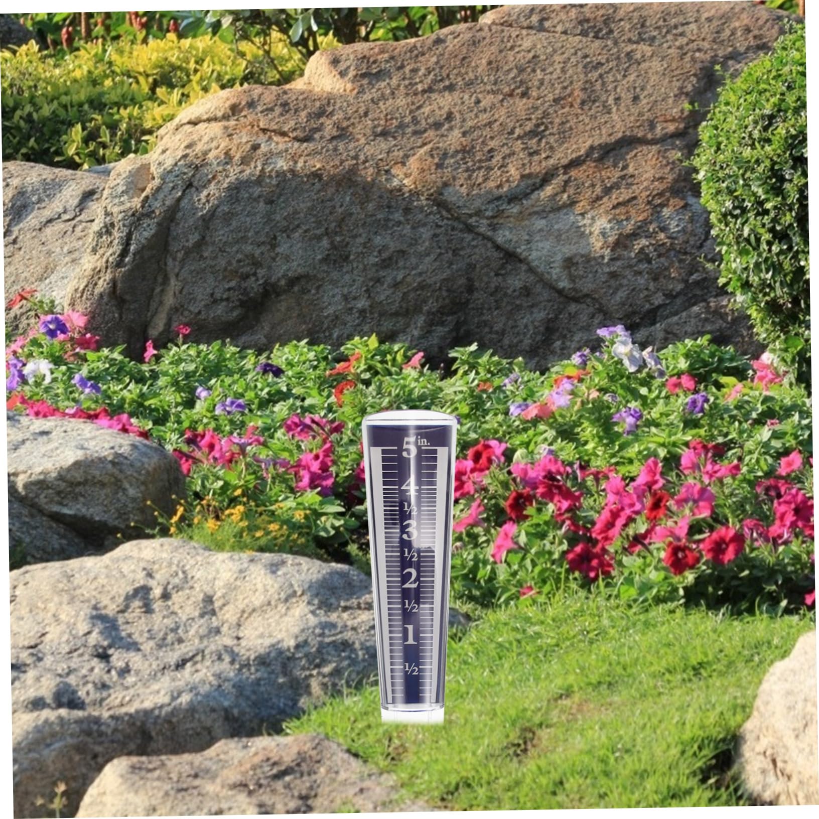 ibasenice 4stücke Rain Gauge Tube Transparent Mit Erdspieß Präziser Niederschlagsmesser Für Garten Und Terrasse Regenmesser Für Genaue Messungen Hochwertige Und Ausführung Für