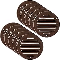 Vista 14 de Vent Systems – 3.35 x 9.84 pulgadas (interior) rejilla de ventilación de aire rectangular de metal blanco para alero, cubierta de rejilla, deflector