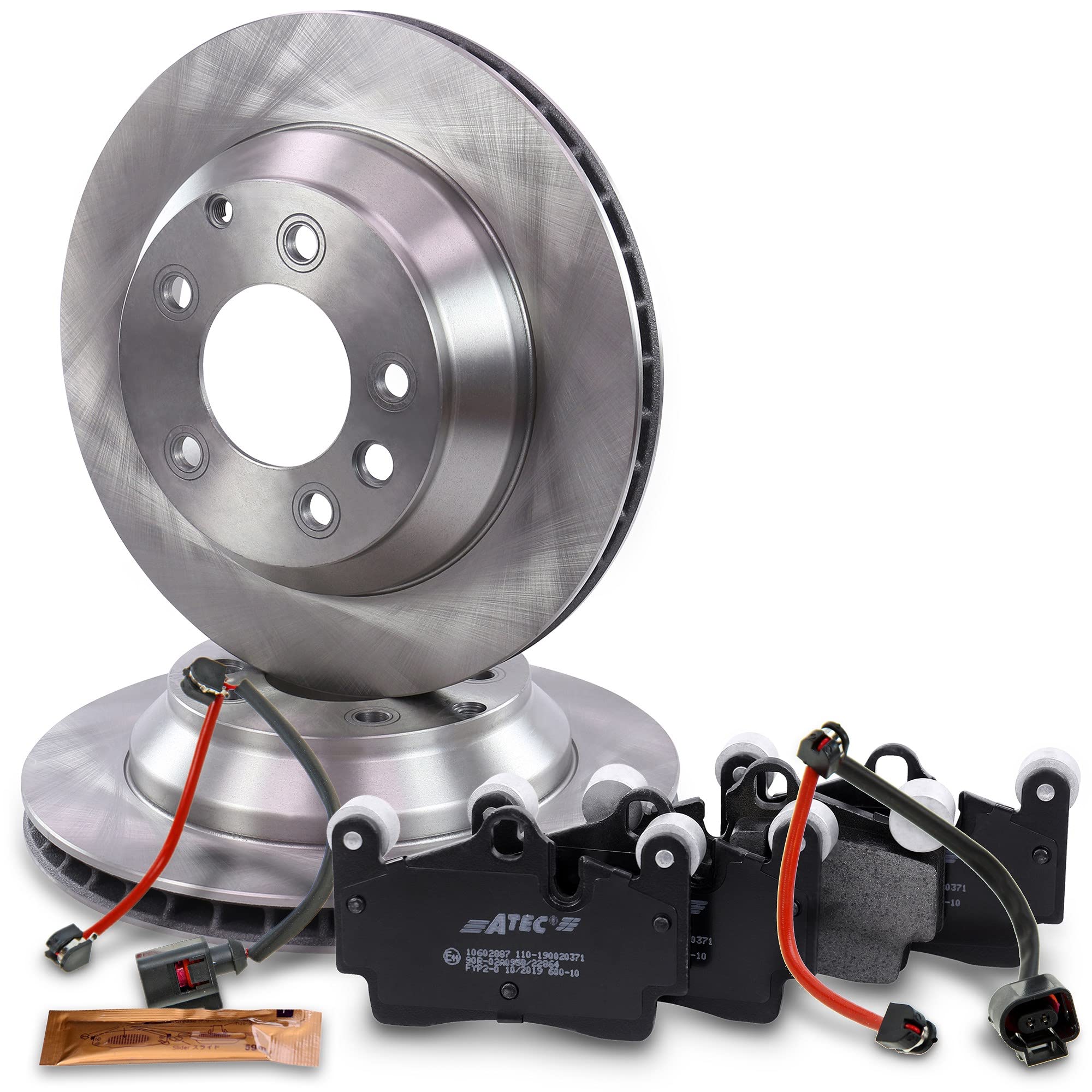 ATEC Germany Set Freni Completo Per AUDI Q7 E VW TOUAREG - Dischi 350/330mm + Pastiglie