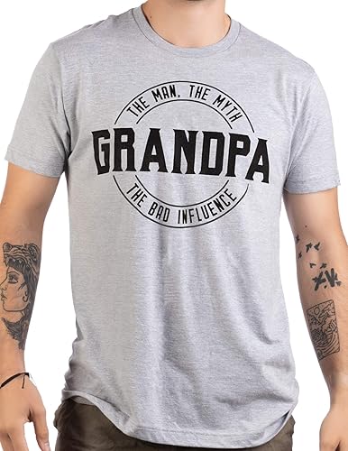 Miniatura 3 de Grandpa Man, Myth, Bad Influence Funny Dad Joke Papa Grandfather Humor Tee Shirt for Men T-Shirt