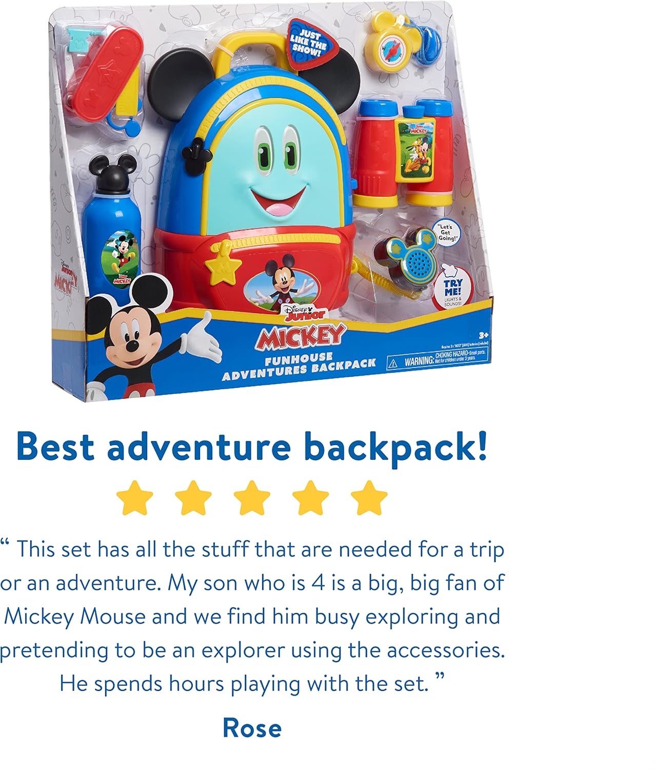 Buy Disney Junior Mickey Mouse Funhouse Adventures Backpack, 5 Piece