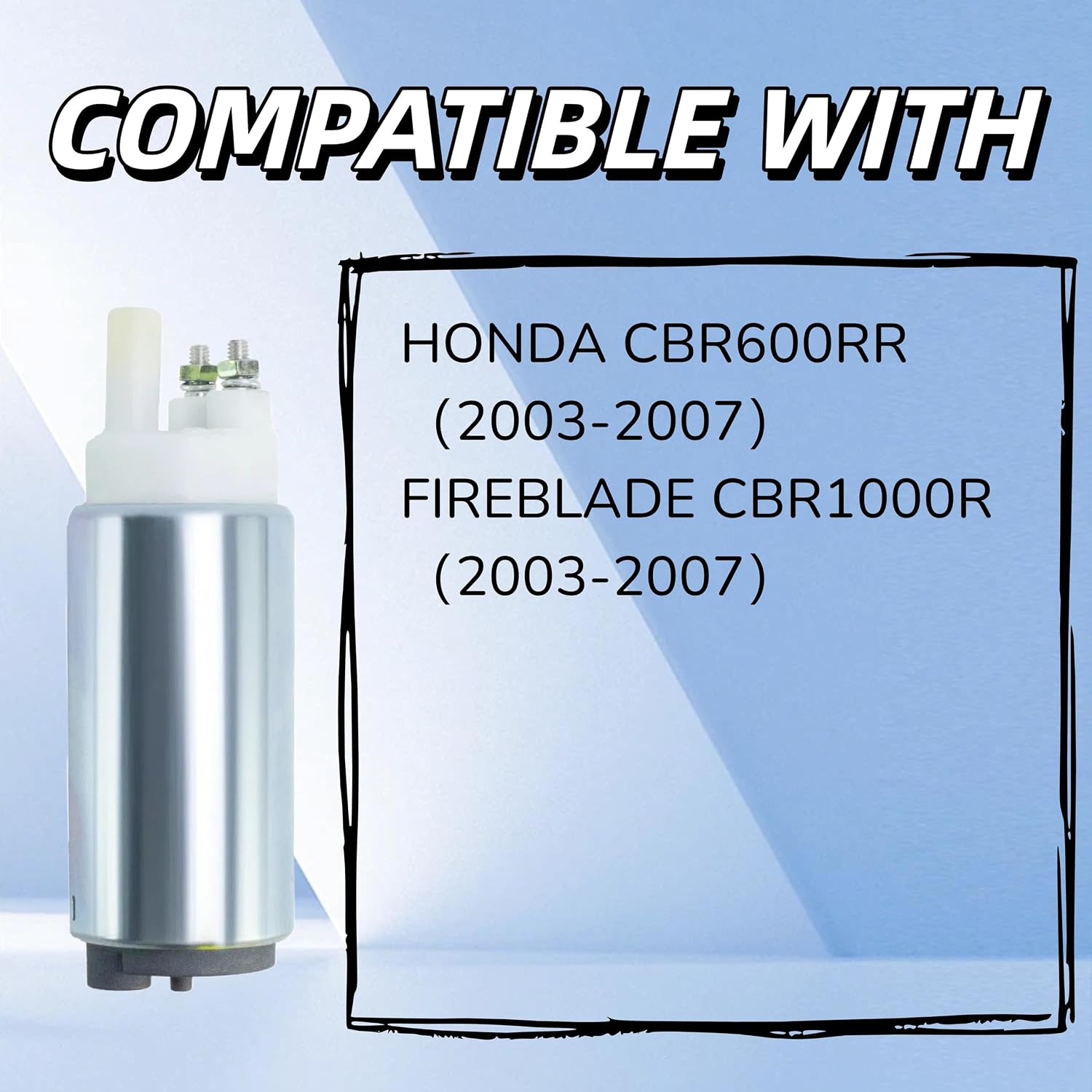 16700-MEE-D01 Fuel Pump for Honda CBR600RR / FIREBLADE CBR1000R 2003-2007 Replaces# 16700-MEE-D02 16700-MEE-003