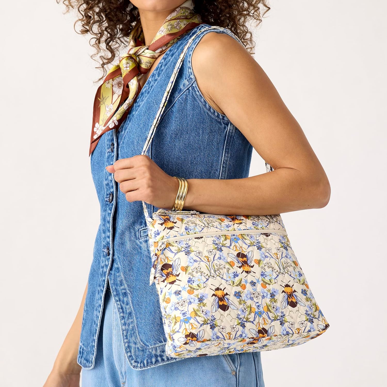 Women's Original Zip Hipster Crossbody Bag - Premium Cotton - Image 5