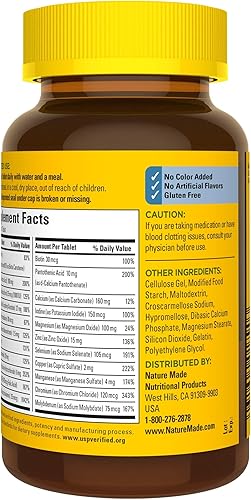 Miniatura 10 de Nature Made Multivitamínico para hombre, más de 50 tabletas, 90 unidades para apoyo nutricional diario